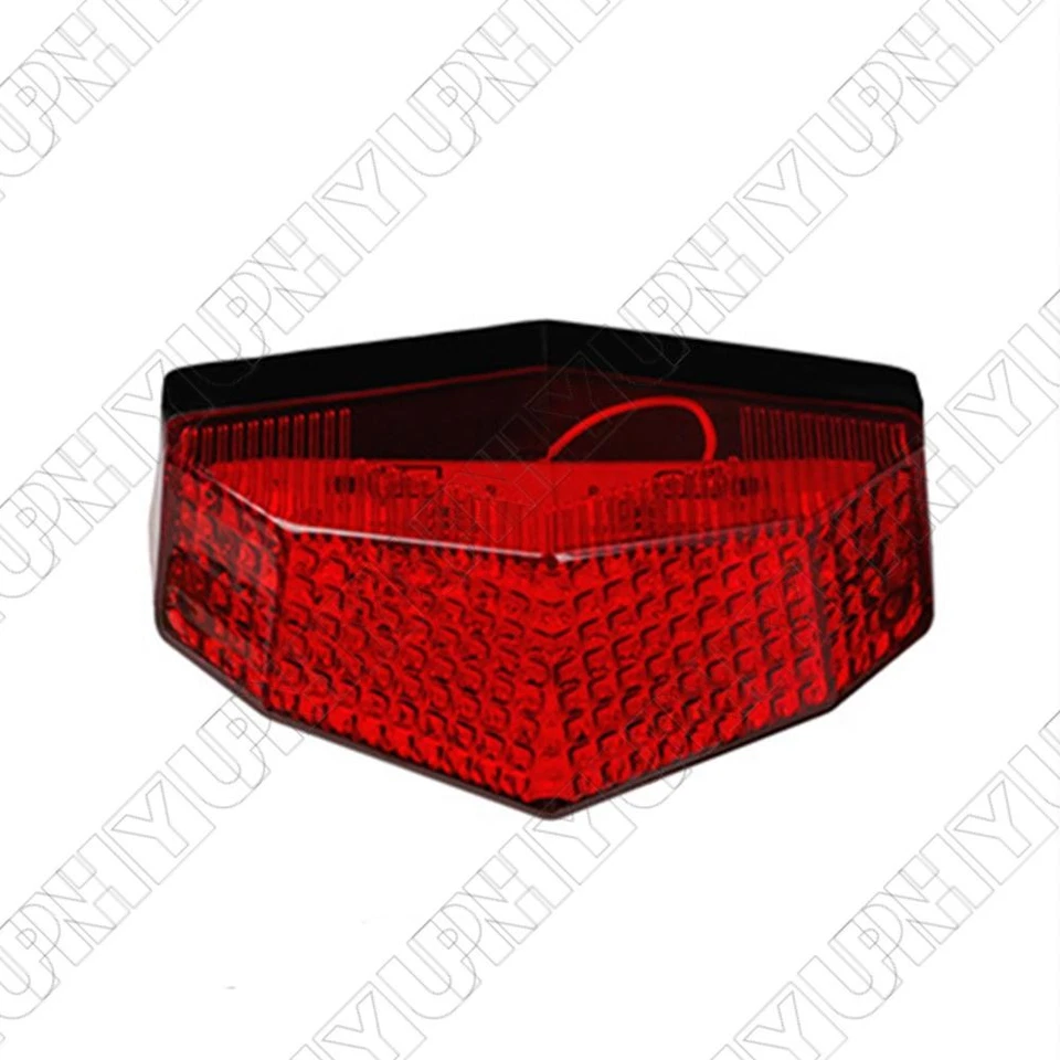 LED Tail Brake Turn Signal Light License Plate Bracket For Honda XR250R XR400R - Image 2 of 4