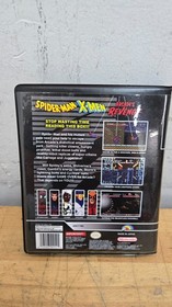 Super Nintendo NES Spider-Man, X-Men, Arcades Revenge Video Game w/ Manual, Case