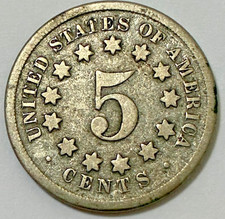 ** 1869 P ** SHIELD NICKEL ** CIVIL WAR ERA ** RARE COIN **