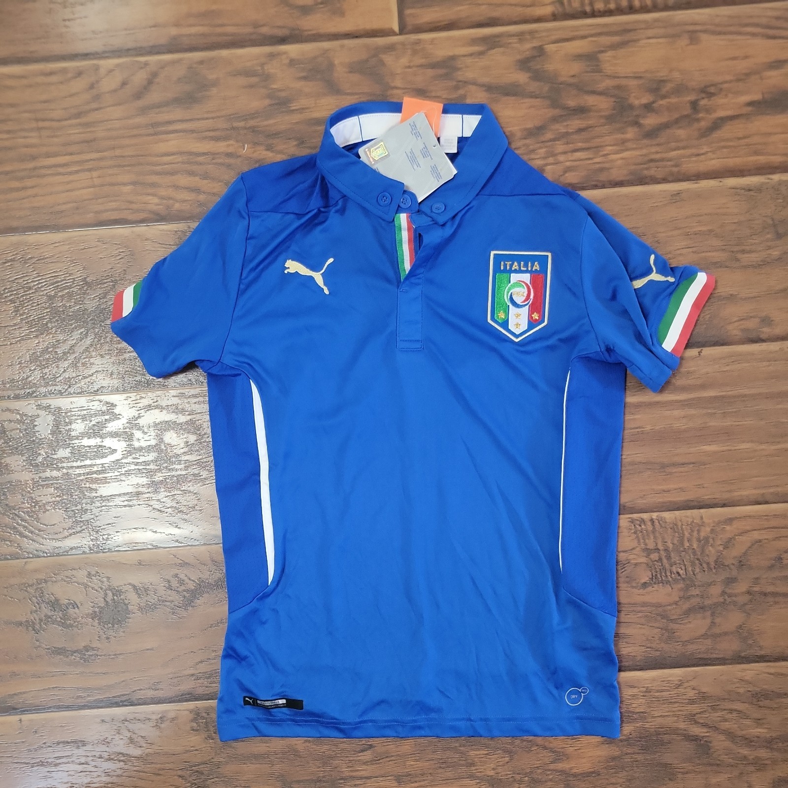 Vintage 2014 Italian National Team Home Jersey - YM - New With Tags