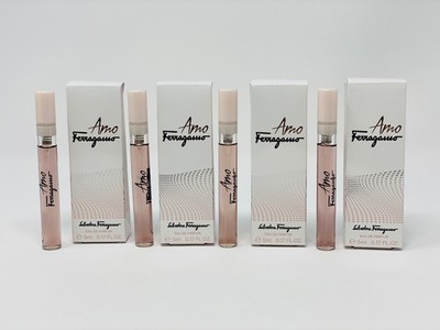 4 Salvatore Ferragamo Amo Ferragamo 0.17oz EDP Mini spray bottle  in box 4 pack