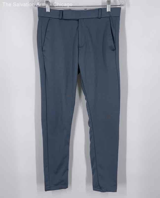 Emporio Armani Mens Blue Flat Front Skinny Leg Formal Dress Pants Size 30