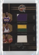 2010 Elite Black Box Prime Memorabilia /99 Alex English Dominique Wilkins #3 4f5
