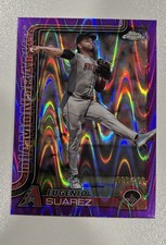 Eugenio Suarez 2025 Topps Chrome Purple Raywave Refractor #48 003/250 Venezuela