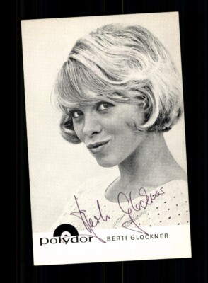 Berti Glockner Autogrammkarte Original Signiert ## BC 193107