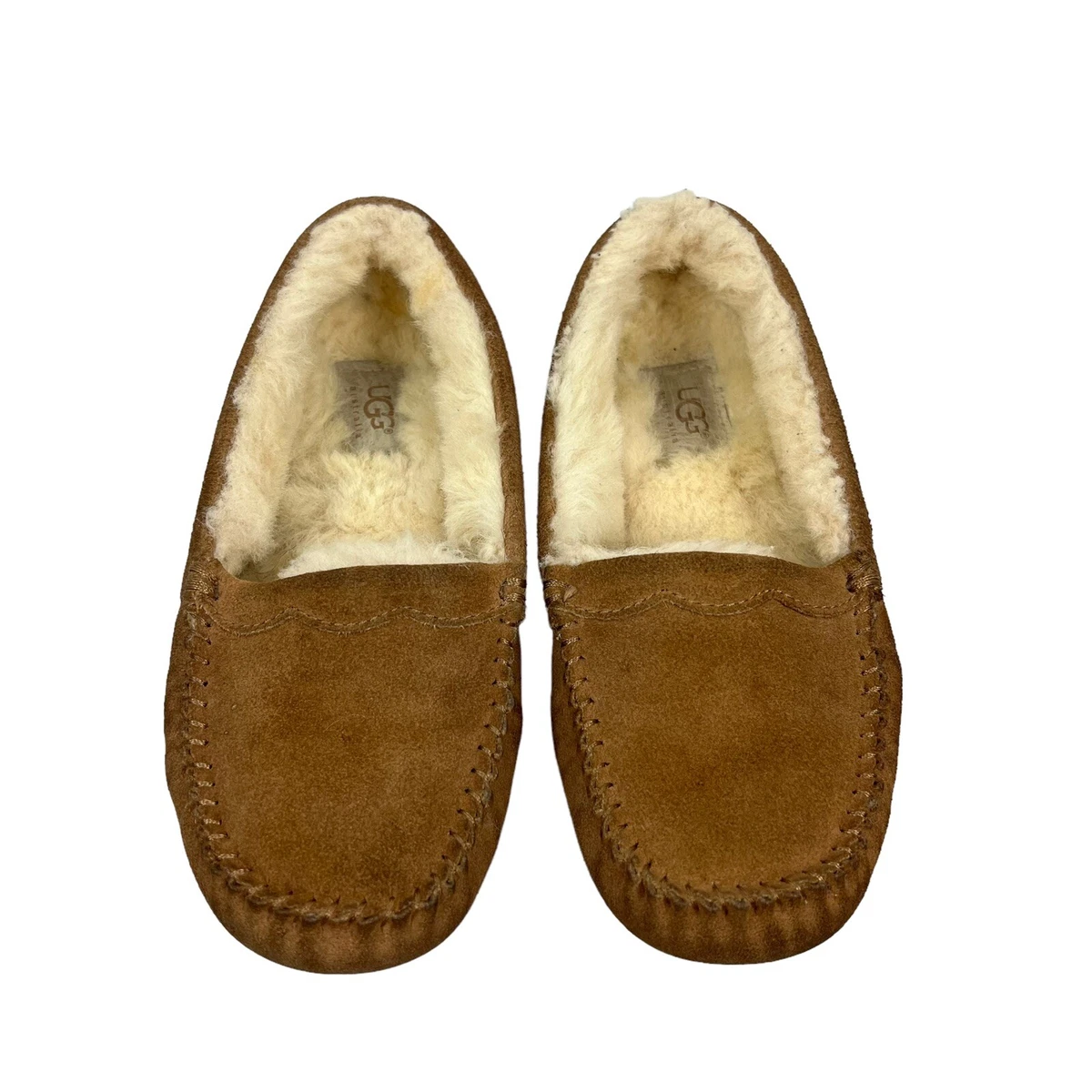 UGG Scalloped Moc 57322 Chesnut Slippers Women’s Sz 5
