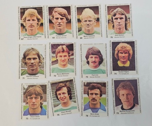 1979-80 Americana Kaugummi Fussball Bundesliga YOU PICK w Keegan, Littbarski RC  - Picture 83 of 163
