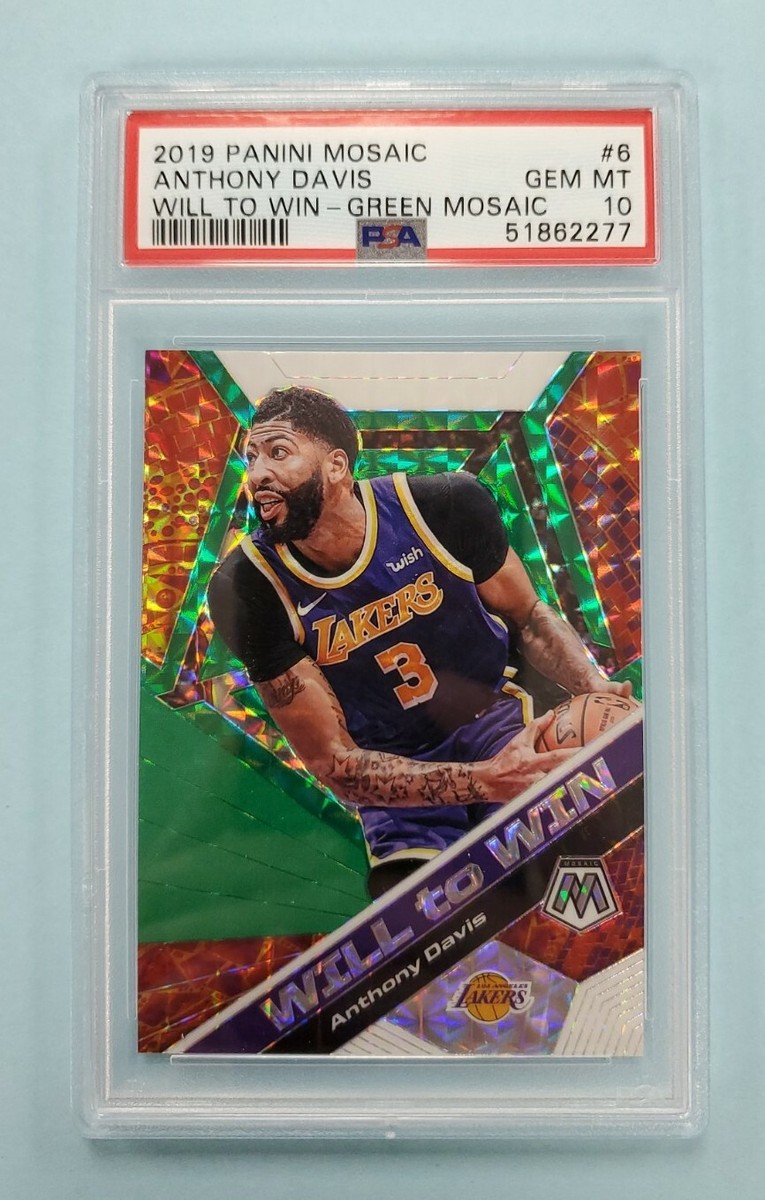 その他 2019 PANINI NBA ANTHONY DAVIS PSA10 2019/20 Panini Mosaic Anthony Davis Green Prizm Will to Win