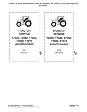 NUEVO HOLLAND T7030, T7040, T7050, T7060, T7070 COMANDO AUTOMÁTICO CVT TRACTOR SERVICIO MANUA