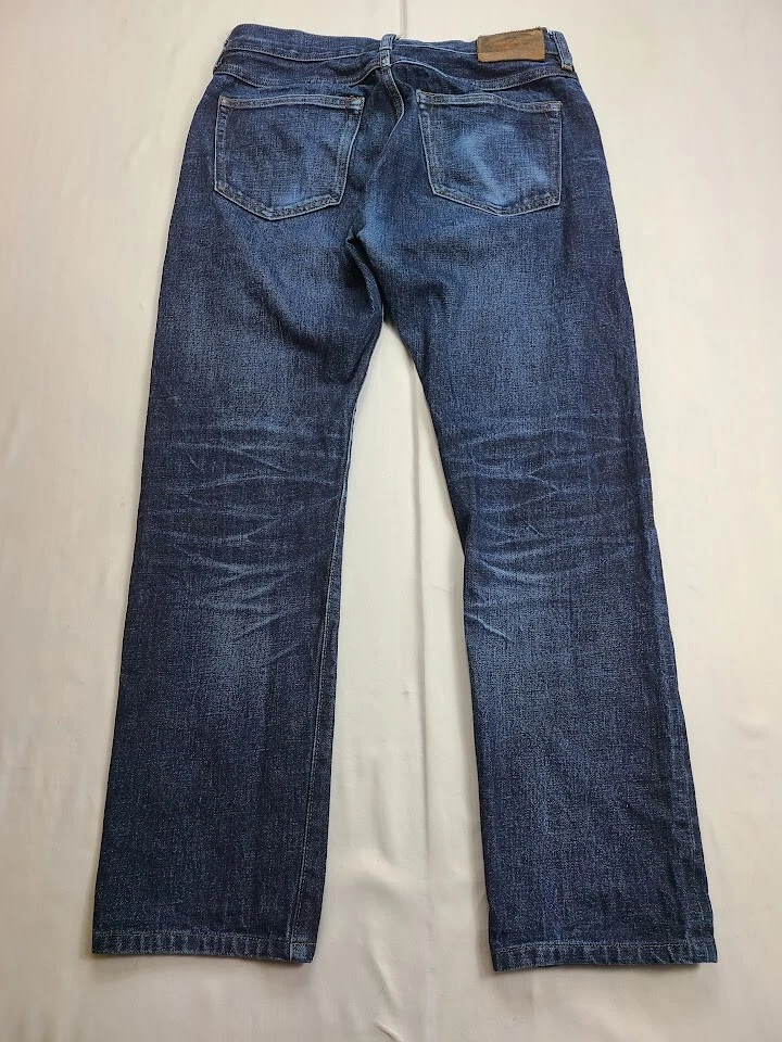 Wallace Barnes Men s Sz 30x27 MEASURED Straight Denim Blue Jeans