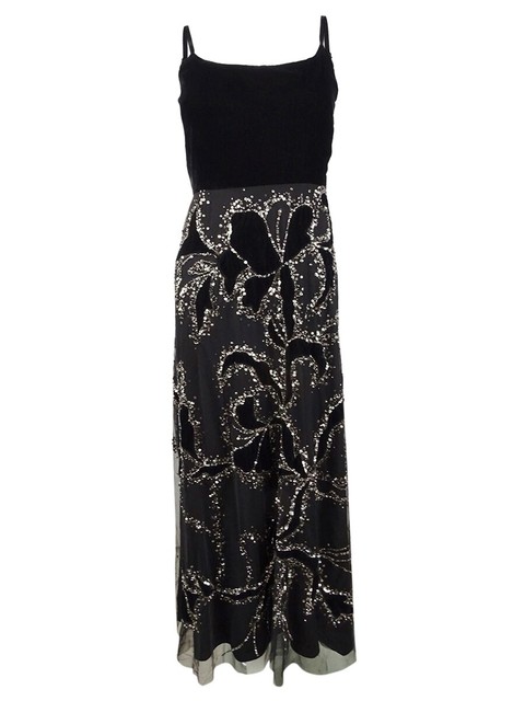 black velvet gown dress