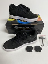 HEELYS RACER 20 Skate Shoes Black HE100763H Youth Size 5 Covers Tool W/Box