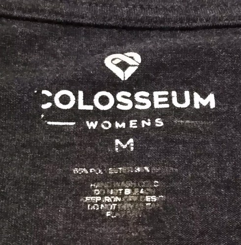 Clemson Tigers Colosseum T-Shirt Women's M Charcoal Gray Short Sleeve Poly Blend - Picture 5 of 5