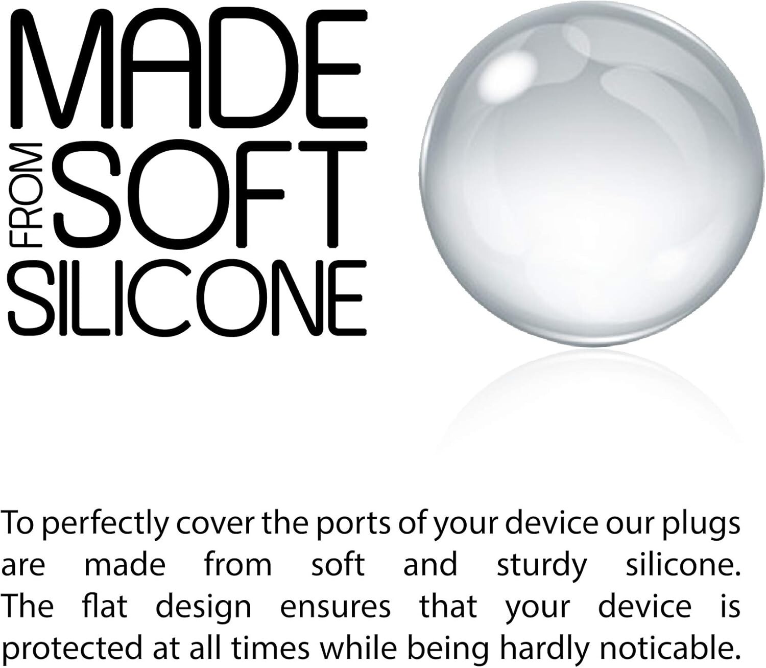 10x Anti Dust Plugs for Smartphone, MacBook, Laptop | USB-C Dust Plug for Samsun