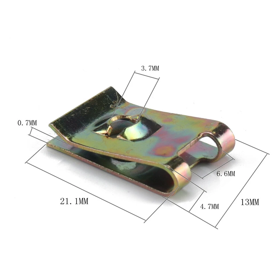 80Pcs Assorted U Nut Fasteners Car Interior Trim Self Tapping Screw U Clips Kit — 第 3/4 张图片