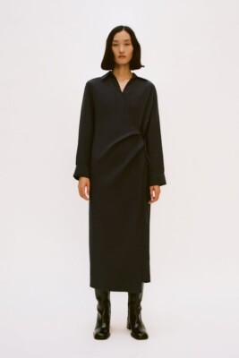 NWT ZARA WRAP SHIRTDRESS ZW COLLECTION XS $90 | eBay