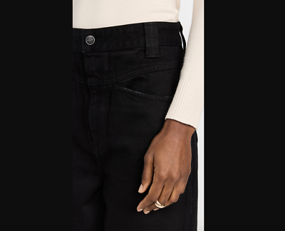 Khaite Preen Denim High Rise Wide Leg Denim Pants in Wilcox 30 | eBay
