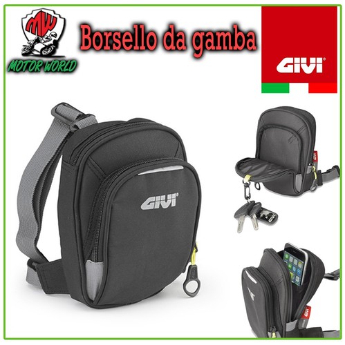EA109B BORSELLO MARSUPIO BORSA REGOLABILE DA GAMBA NERO GIVI | eBay
