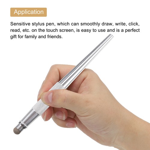 Stylus Pens for All Capacitive Touch Screens 2 in 1 Capacitive Pen, Silver - Photo 3/7