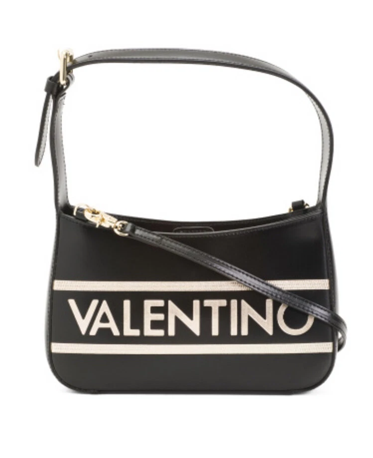 Valentino Bags Mario Black Kai Gold Handbag. MWT | eBay