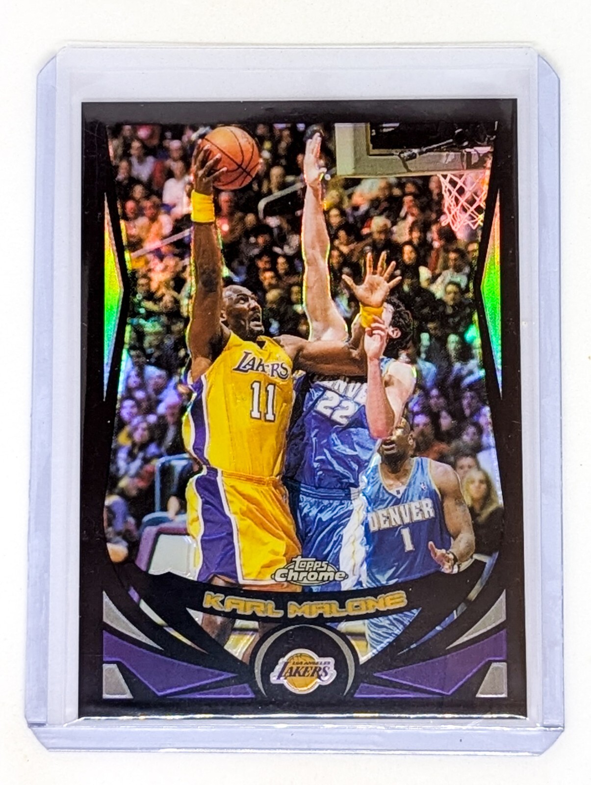 2004-05 Topps Chrome Black Refractor #110 Karl Malone /500 Los Angeles Lakers