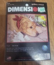 "Lazy Day Pals" Crewel Kit by Dimensions Golden w/cats MADE IN USA New