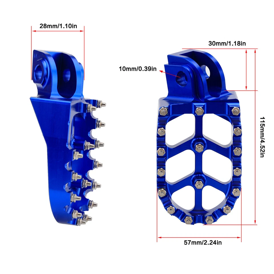 Motorcycle Foot Rest Footpegs For KTM SX 250 EXC 125 200 250 300 350 450 500 530 Foto 2 de 4