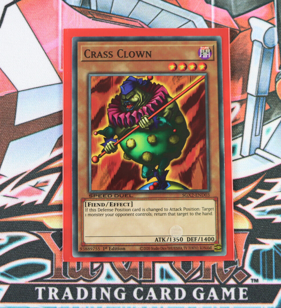 YuGiOh Crass Clown SGX2-END03 1st Edition Common | eBay