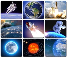 CHOOSE YOUR DESIGN Mouse Pad Mat Mousepad Astronaut Space Shuttle Earth Sun Moon