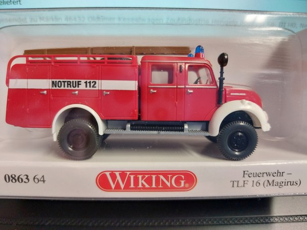 Wiking 086364 Magirus Feuerwehr Tlf 16 Sondermodell Interschutz 2022, H0-image