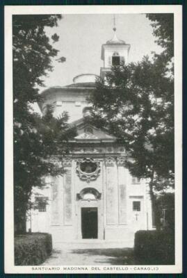 Wedge Caraglio Sanctuary Madonna del Castello FOLD FG postcard MZ2095