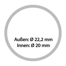 Reduzierring 22,2 mm / 20 mm Kreiss&auml;geblatt Ersatzring Reduzier Adapter Dichtung