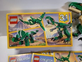 LEGO Creator Mighty Dinosaurs 31058 Create a Triceratops and T Rex incomplete