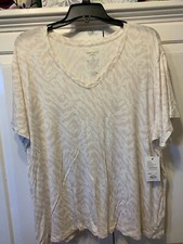 NWT Nine West 1X animal short sleeve 