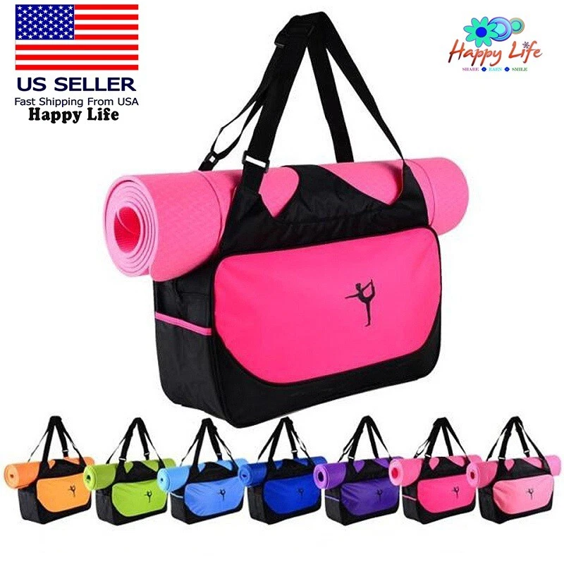 Yoga Mat Bag Exercise Fitness Carrier Home Gym Workout Fitness Pilates  Washable