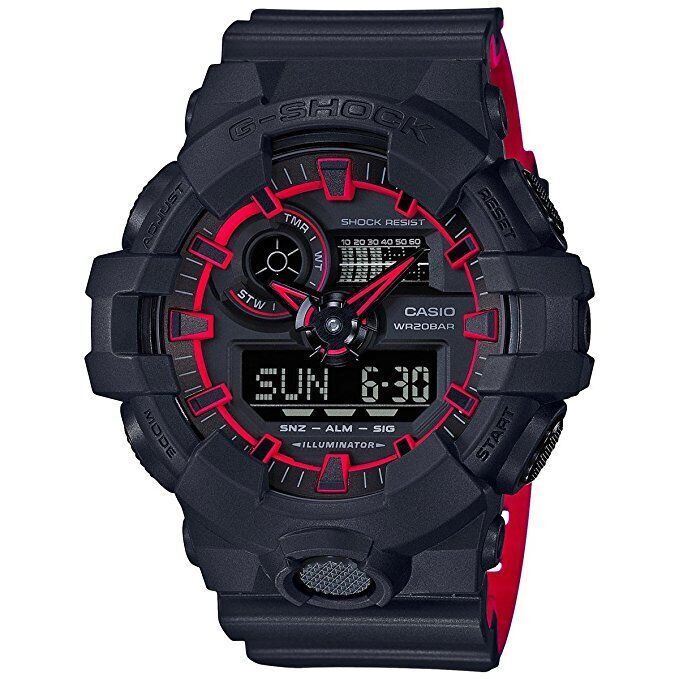 Casio G-Shock Analog-Digital Black Resin Strap Men's Watch