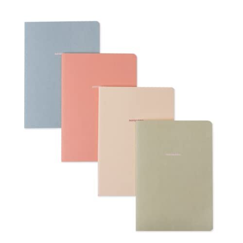 A5 Cute Soft Cover Notebook Journal Set 8 Pack 5.5x8 In Thin Paper-image