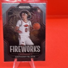 Prizm Draft Picks 2023-24 Anthony Black Rookie Fireworks 10 RC Arkansas