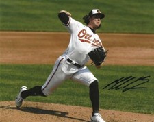 AUTOGRAPHED MIKE BAUMANN  Baltimore Orioles 8x10 Photo W/COA
