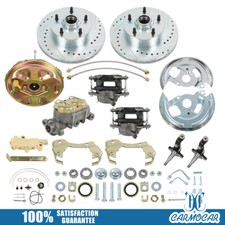 Camaro Power Disc Brake Conversion Kit Drilled Slotted For Gm-227 1967-1969