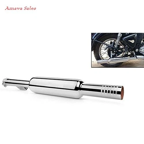 Ajuste para Royal Enfield Bullet 350 y 500cc - "Escape silenciador corto Silman" Foto 2 de 4