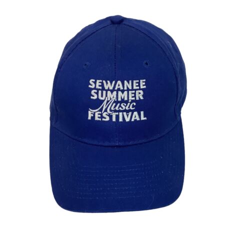 Sewanee Summer Music Festival Blue Embroidered Cotton Adjustable Baseball Cap