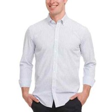 Chaps Men's Button-Down Dress Shirt, Blue, L 16-16.5 34/35