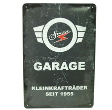 Blechschild Simson Garage für S51 S50 KR51 Schwalbe Duo Star Sperber Geschenk