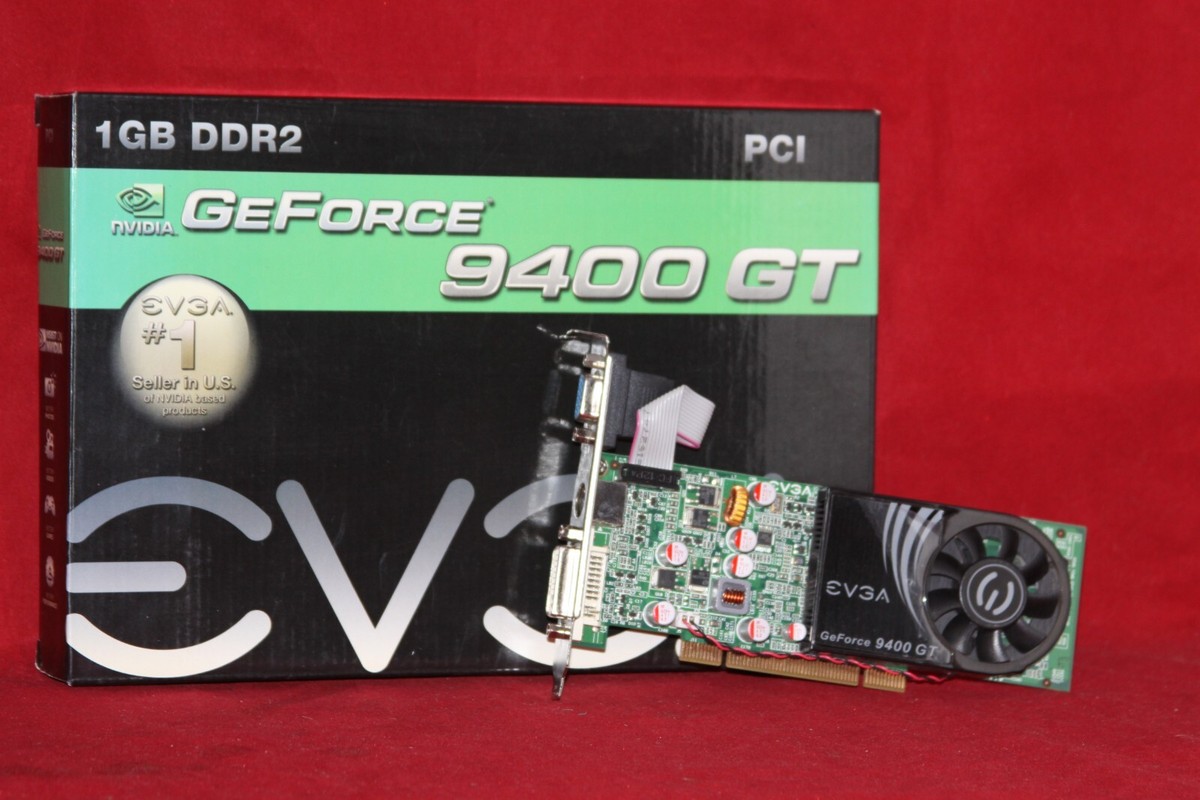 EVGA Nvidia GeForce 9400 GT, 1GB DDR2, PCI Graphics (01G-P1-N948-LR)