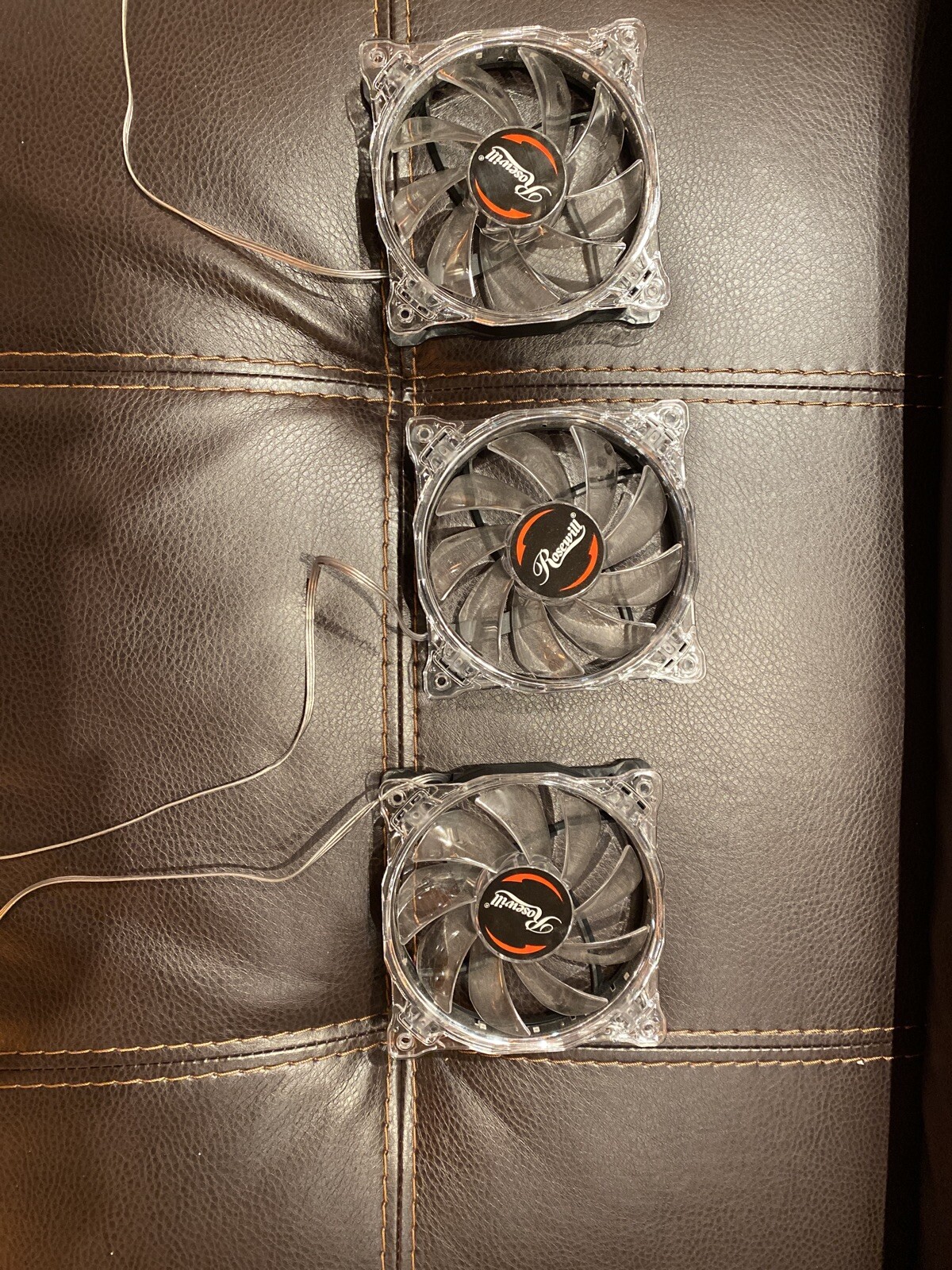 Rosewill 120mm Blue LED Case Fans 3 PIN Molex DF1202512SELN 12V 0.16A