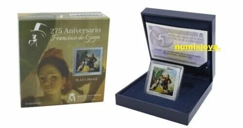 10 EURO SILVER OUNCE 2021 275 ANNIVERSARY FRANCISCO DE GOYA EL QUITASOL. 31.41 gr