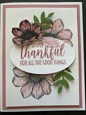 Stampin Up Card Kit Set Of 4  Simply Thankful For All The Good Things  Mauve