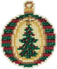 Mill Hill Charmed Ornament Christmas Jewels Cross Stitch Kit Golden Tannenbaum 