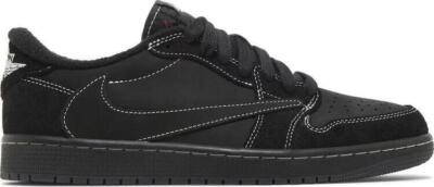 Size 10 - Jordan 1 Retro Low OG SP x Travis Scott Black